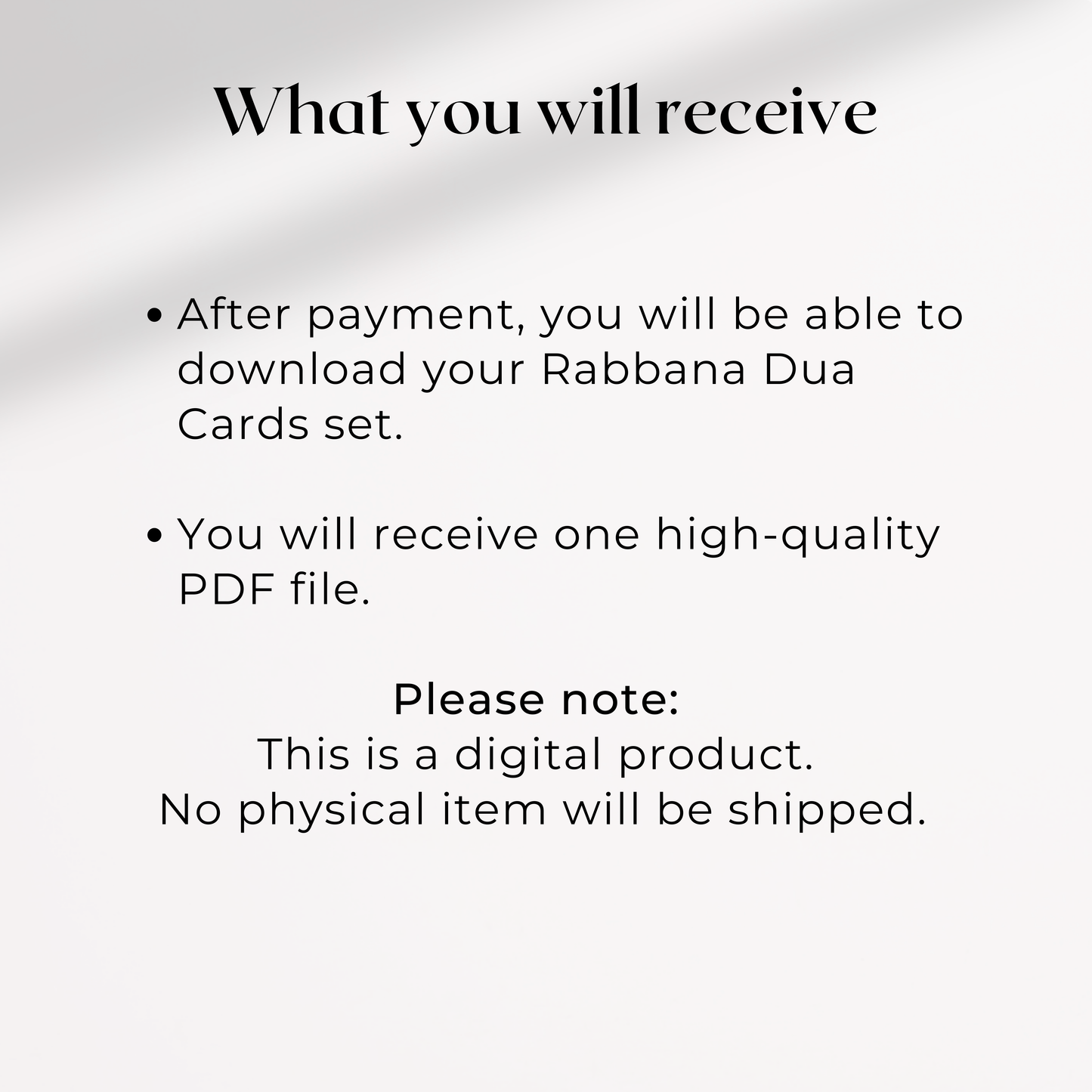 40 rabbana dua cards - with Clean and Minimalist Design